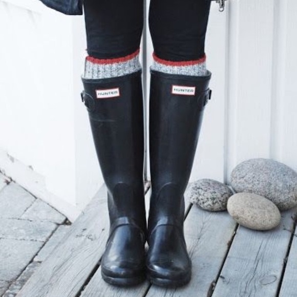 Hunter Shoes - HUNTER Original Black Rubber Tall Rain Boots